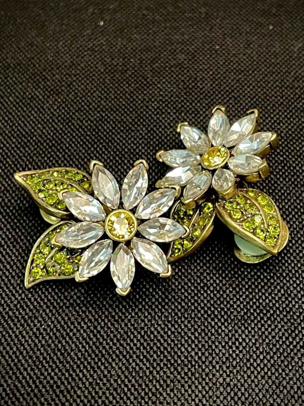 Heidi Daus Flower Clip-On Daisy Earings